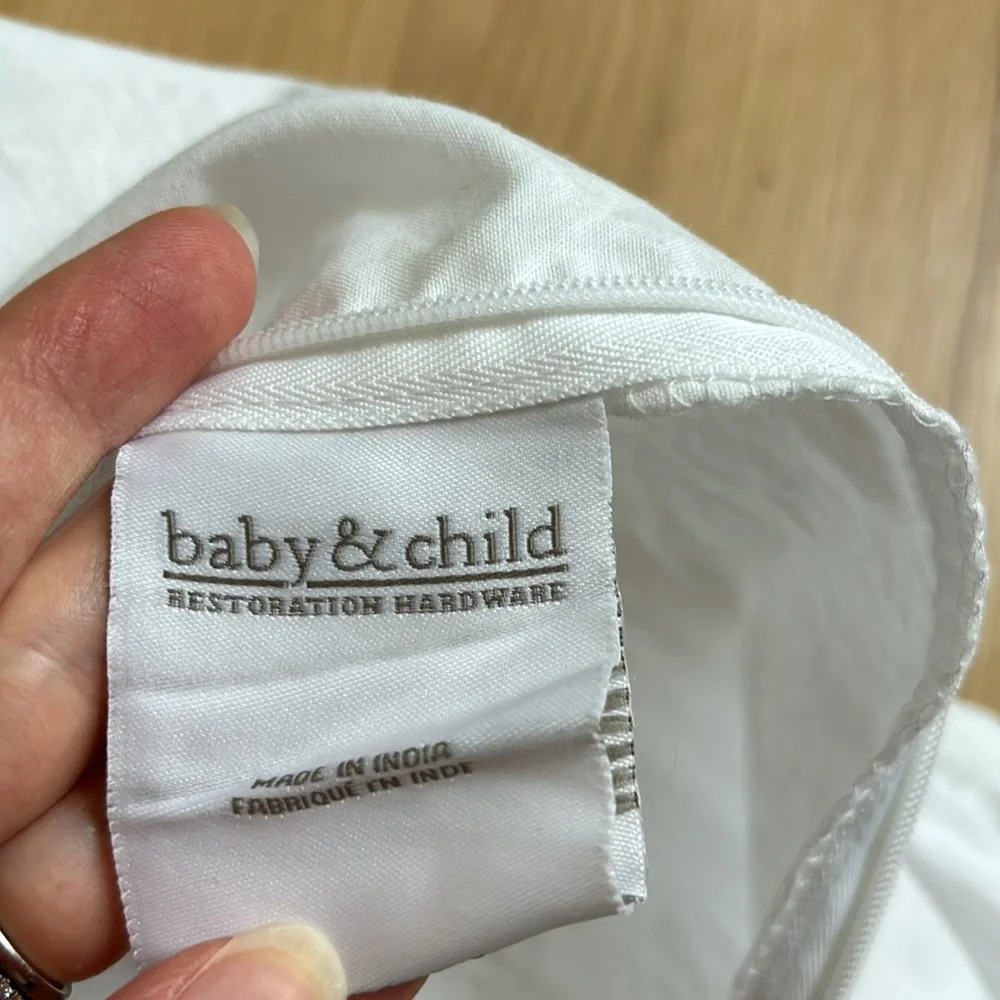Restoration Hardware Baby & Child Washed Appliquéd Fleur Boudoir Sham